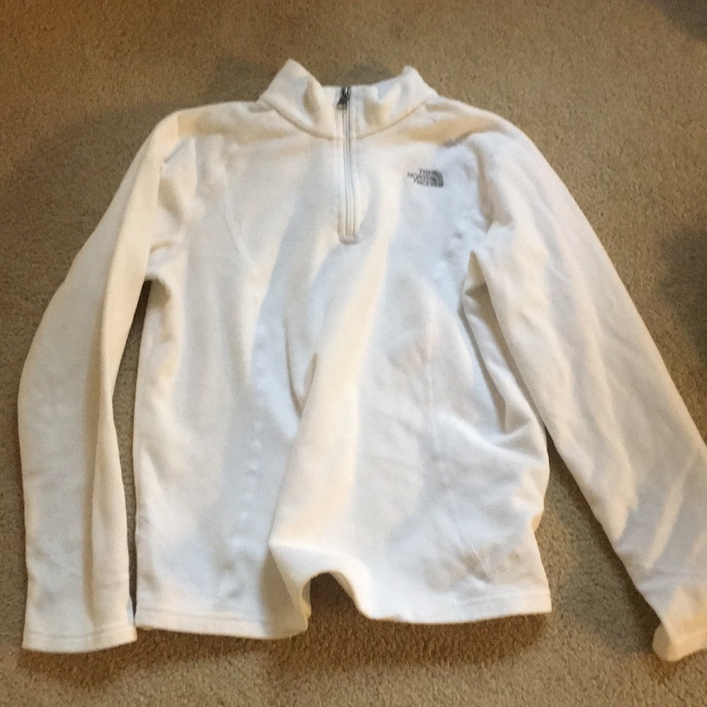 White north face fleece